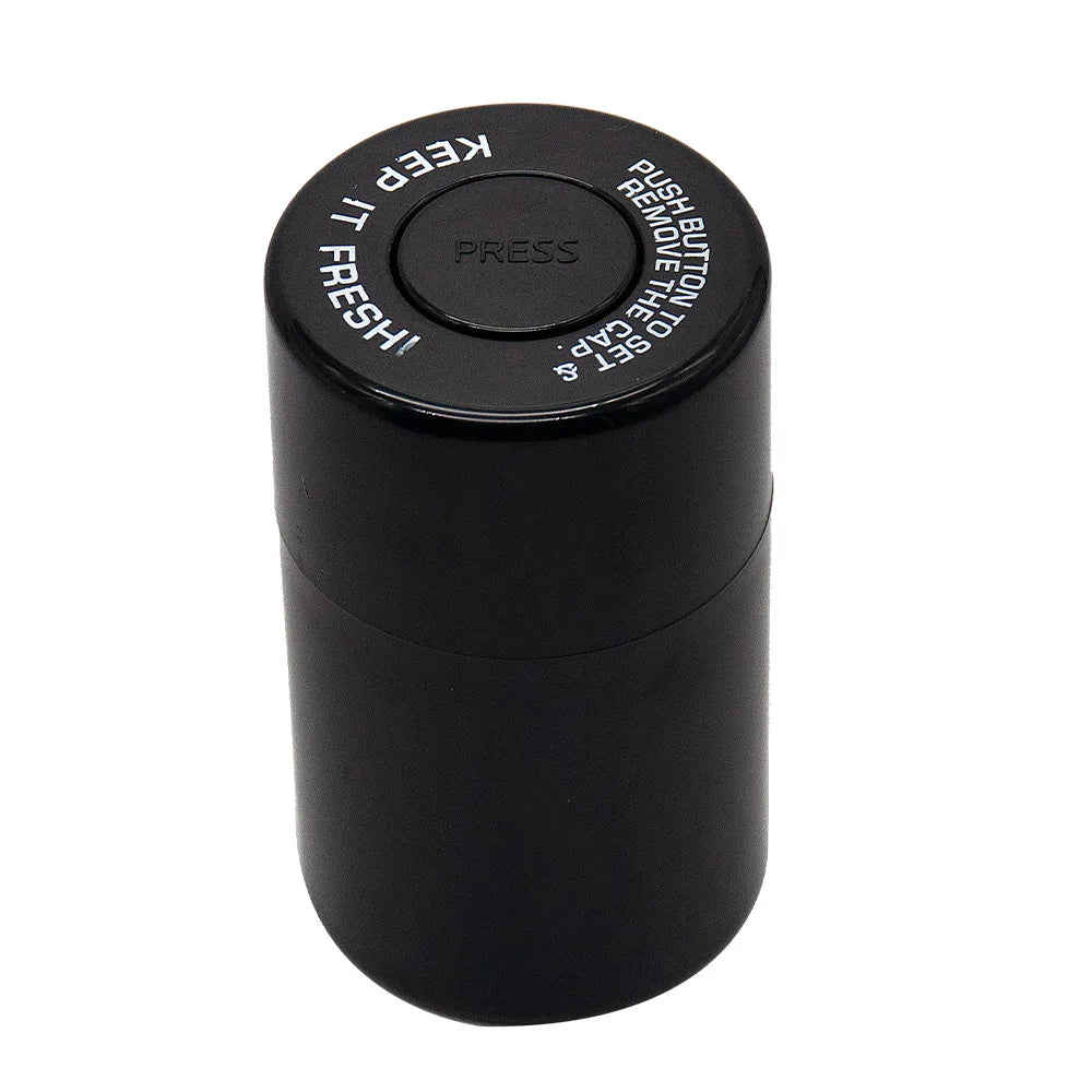 HONEYPUFF Vacuum Sealed Jar Vial Container Acrylic Plastic Storage Stash Jar Pill Bottle Case Box Tobacco Herb Container