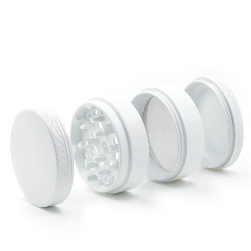 Ceramic Coating Spice Grinder White Nonstick Ceramic Coating Metal Grinder-4 Layers 63mm/2.5"