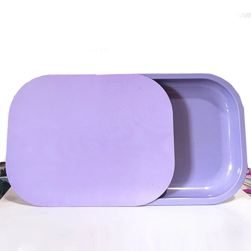 Tobacco Rolling Tray 18*14cm Serving Tray High Quality With Magnetic Lid Cover Storage Trays Various Patterns Wholesale