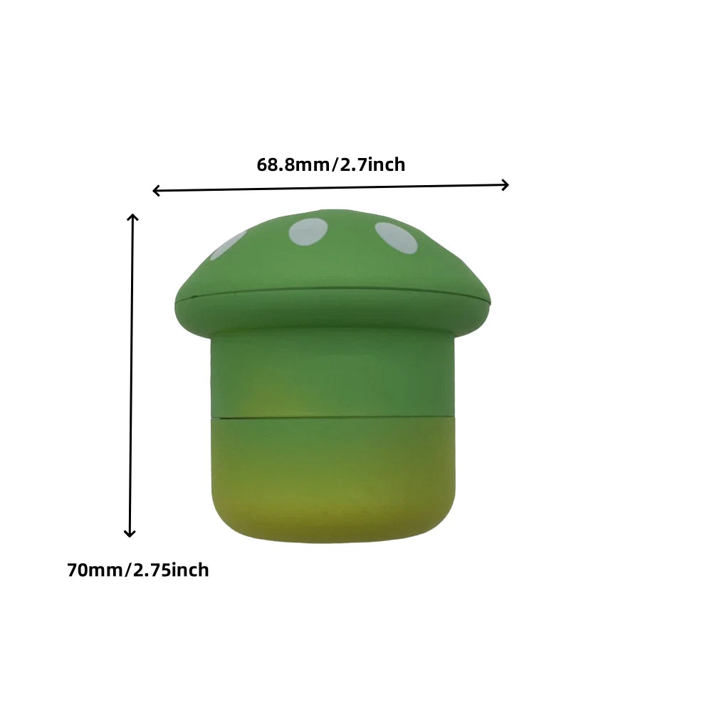 Portable Mushroom-Shaped 4-Layer Herb and Spice Grinder Metal Durable Construction, Manual Handheld Operation
