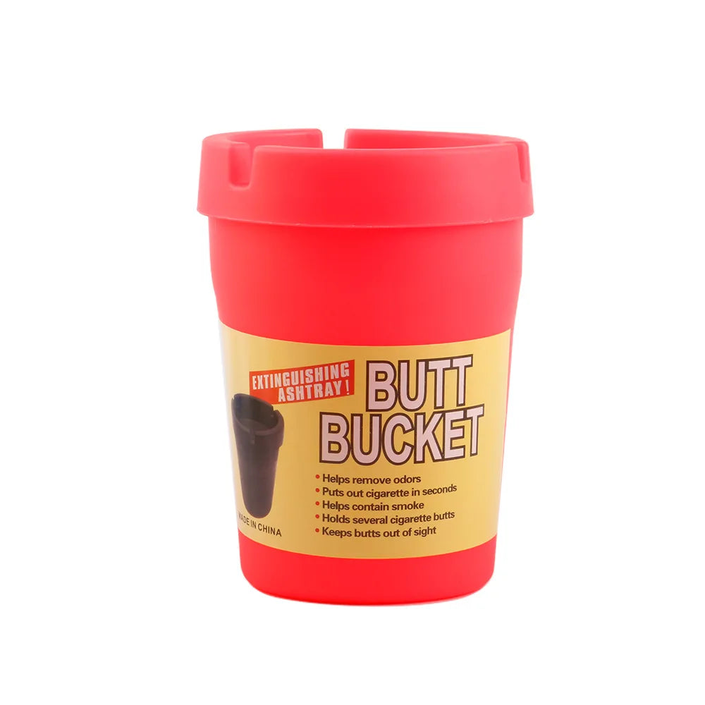 JUSES' S Fashion Car Ashtray Fireproof Material Easy Clean Ash Tray Fit Most Auto Cup Holder Truck Office Home Accessories