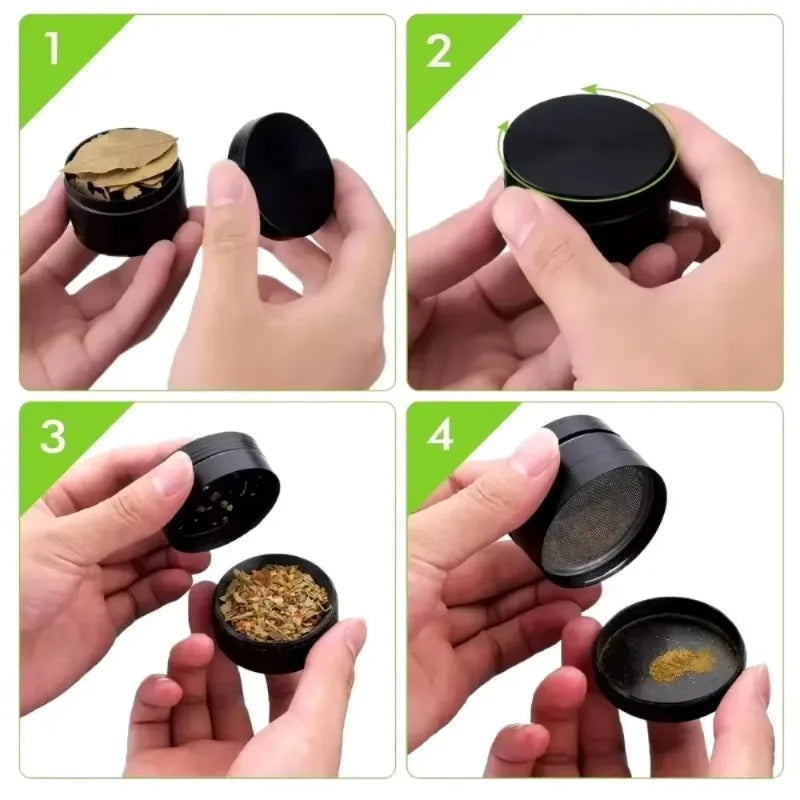 50mm Astronaut Manual Herb Hemp Grinder Spice Pepper Mill Mortar Raw Grass Tobacco Crusher Cigarette Smoking Accessories Tools