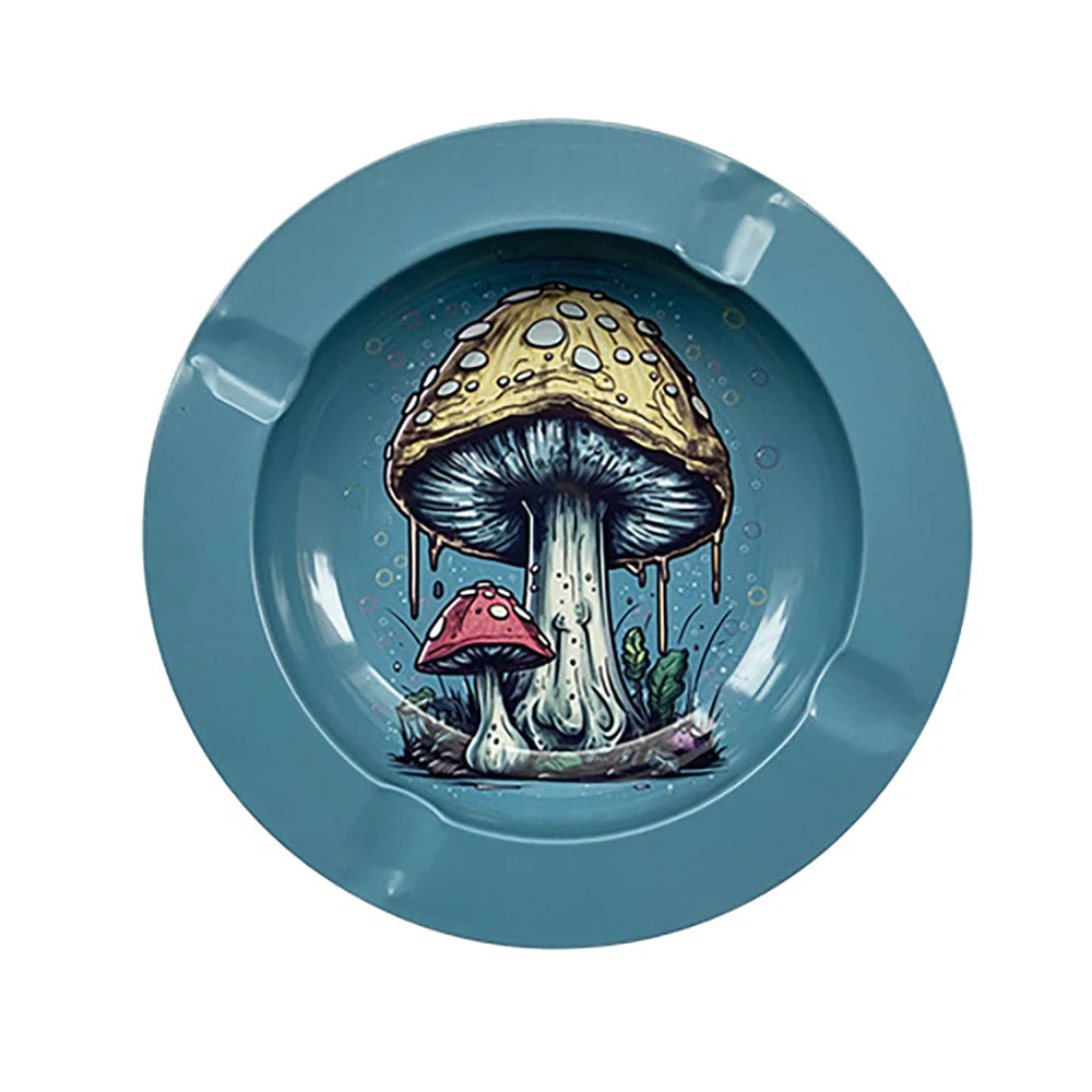 Round Cigar Cigarette Ashtray Ash Tray Ash Disc Smoking Ash Tray Tobacco Herb Rolling Tray Cigarette Paper Rolling Tray Plate