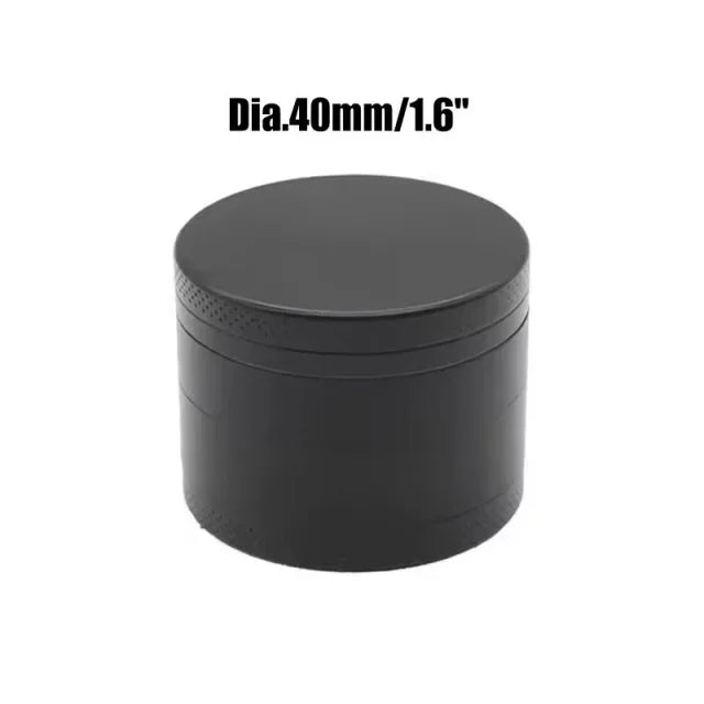 4 Layers Aluminium Herb and Spice Grinder 5 colors 40mm Grinder Metal with Scraper Portable Food Mill Zinc Alloy Smooth Grinding
