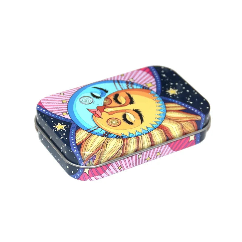 1 Pc Jewelry Candy Coin Key Organizer Cigarette Case Rectangle Container Tinplate Box Tobacco Storage Smoking Accessories
