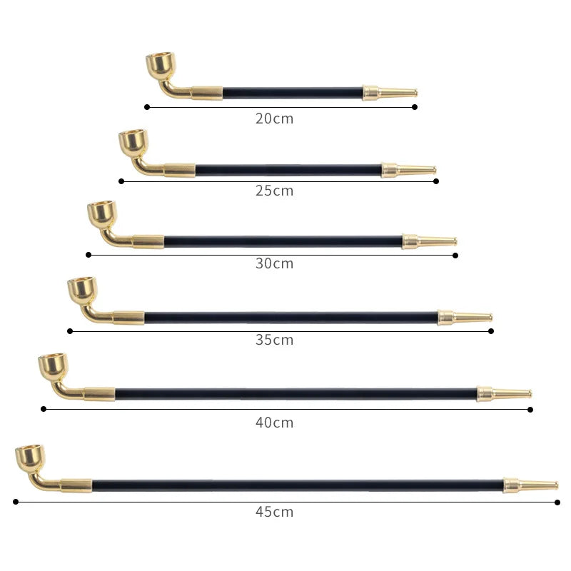 Old-style Copper Long Rod Smoking Tobacco Pipe Traditional Long Tobacco Smoking Pipe Men's Smoker Gift