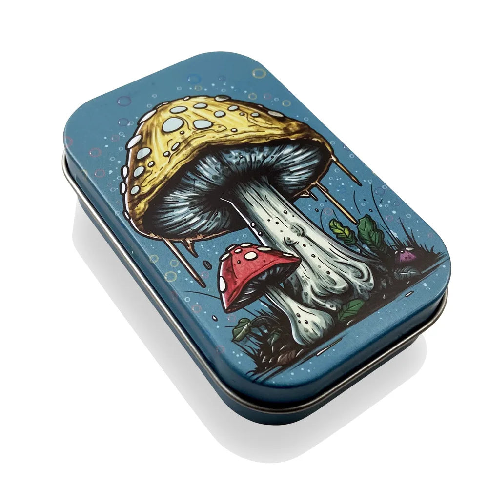 1 Pc Jewelry Candy Coin Key Organizer Cigarette Case Rectangle Container Tinplate Box Tobacco Storage Smoking Accessories