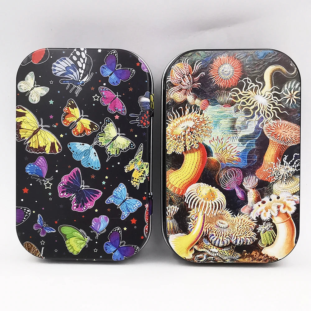 Cigarette Case Box Flip Cap Tobacco Storage Smoke Humidor Rolling Paper Jewelry Candy Coin Key Organizer Tin Flip Gifts Sealed