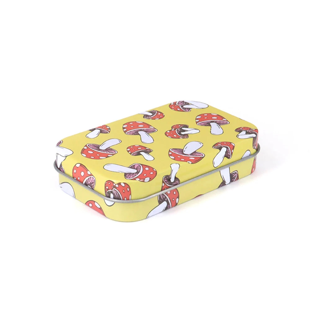 Tobacco Storage Box Humidor Rolling Paper Box Metal Cigarette Tinplate Case Jewelry Candy Coin Key Organizer Flip Gifts Sealed