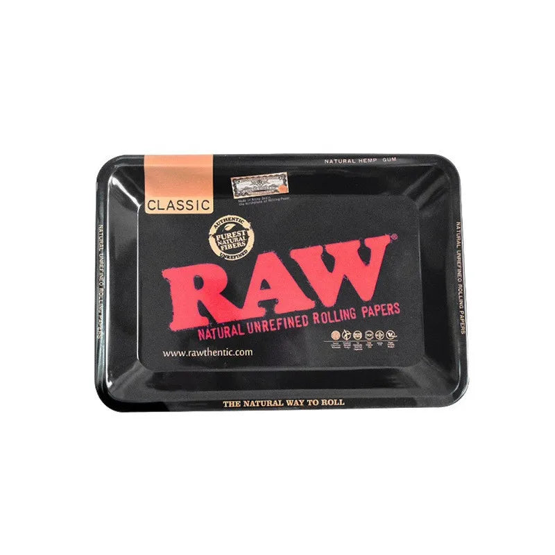 Colorful Metal Rolling Tray Tobacco Plate Cigar Smoking Accessories Sundries Storage Container 180*125mm
