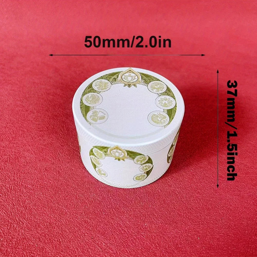 2inch Cartoon Herb Grinder Tobacco Raw Grass Pepper Crusher Grain Catcher Psychedelic Mill Cigarette Accessories Kitchen Gadget