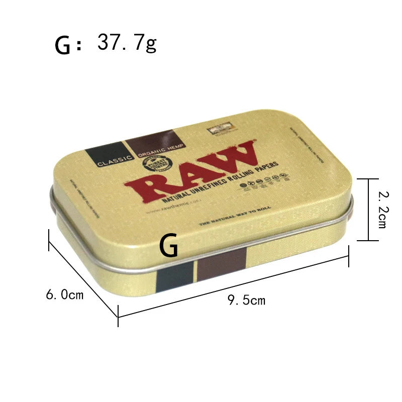 1 Pc Tinplate Jewelry Candy Coin Key Organizer Cigarette Case - Rectangle Container Tobacco Storage Smoking Accessories