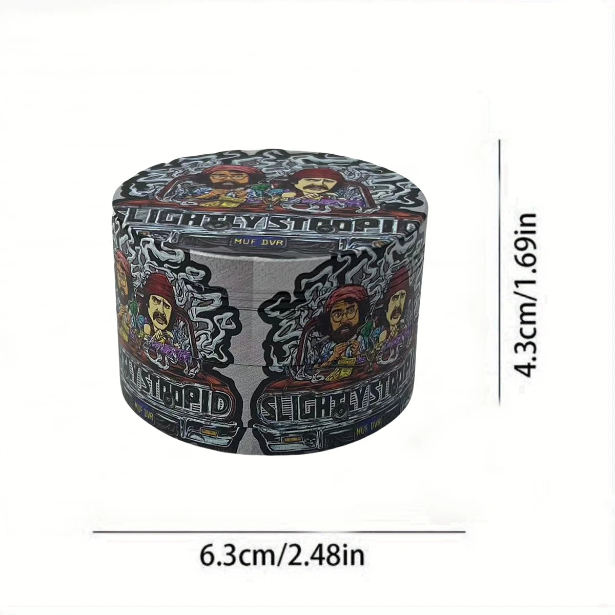 2/2.5inch Cartoon Herb Grinder Metal 4-Layer Manual Spice Mortar Mill Salt Pestle Raw Grass Tobacco Grinder Smoking Kitchen Tool