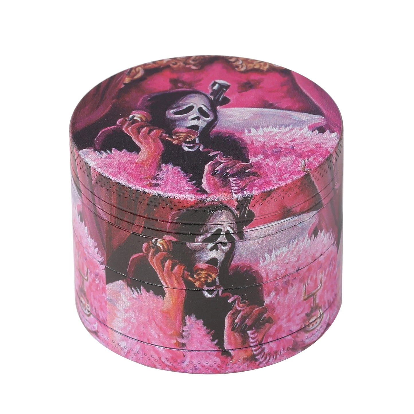 2inch/50mm Skeleton in The Flower Bed Metal Herb Grinder
