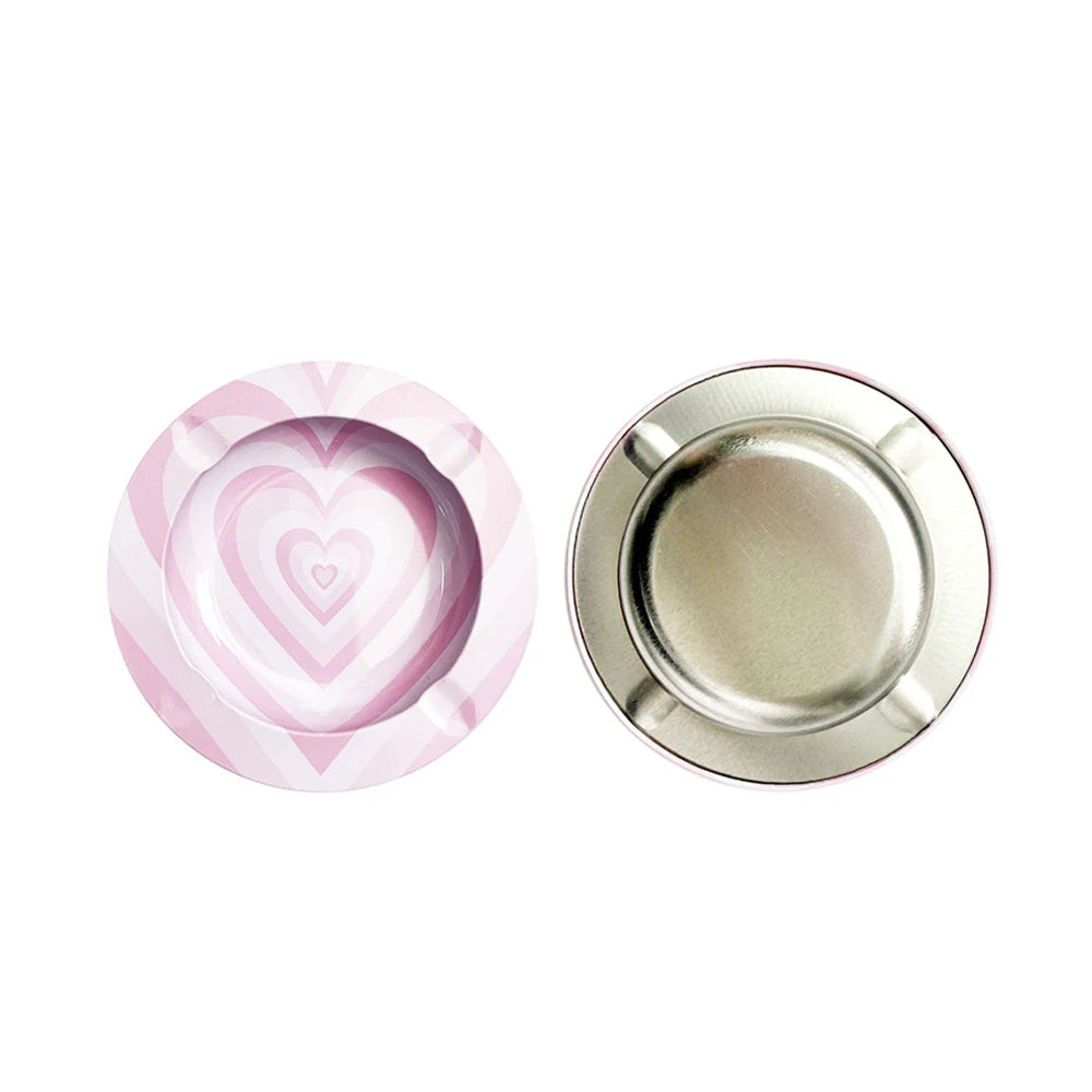 Round Cigar Cigarette Ashtray Ash Tray Ash Disc Smoking Ash Tray Tobacco Herb Rolling Tray Cigarette Paper Rolling Tray Plate