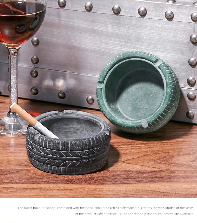 Retro, Personalized, Trendy, Tire, Ashtray, Creative Home Bar, Nordic Ins Decorations, Display, ashtray