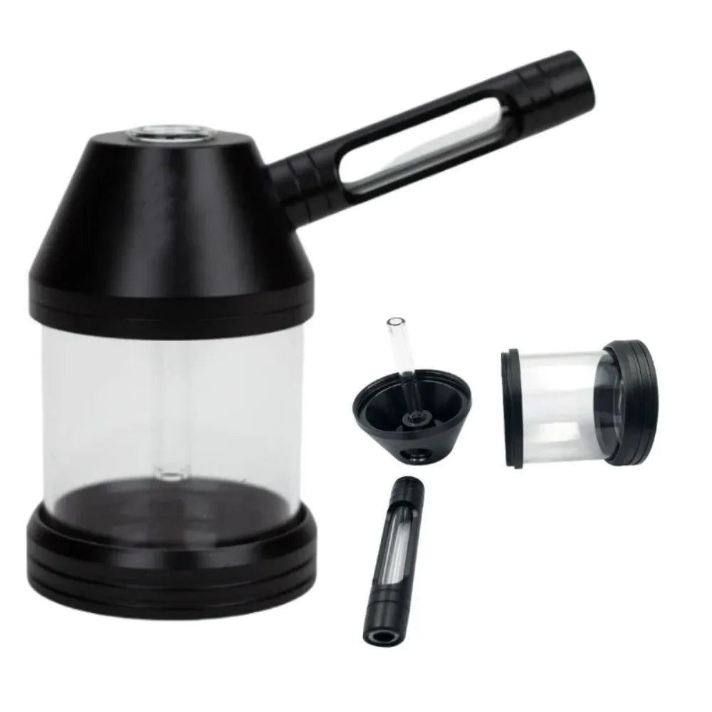 WE PUFF Hookah Pipes Smoking Grass Shisha Set with Glass Tobacco Bowl Portable Aluminum Alloy Кальян Water Pipa Smoke Accessory