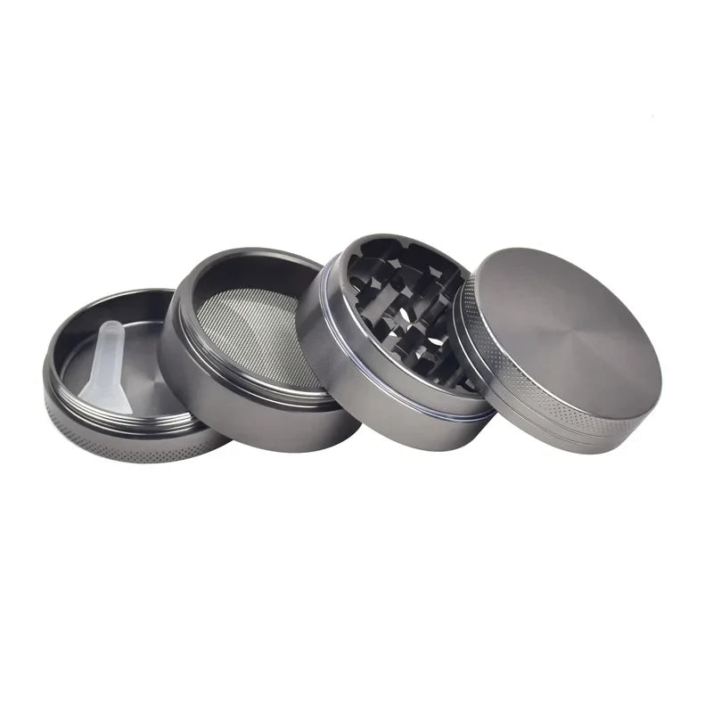 40mm 4 Layers Tobacco Herbal Grinder 5 Colors Crusher Metal Zinc Aluminum Alloy Cutter Mill Lighting for Spice Smoking