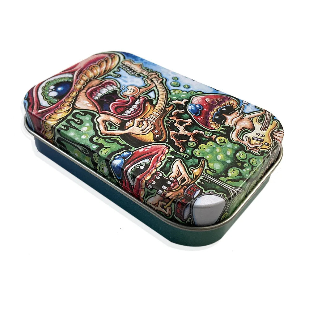 1 Pc Jewelry Candy Coin Key Organizer Cigarette Case Rectangle Container Tinplate Box Tobacco Storage Smoking Accessories
