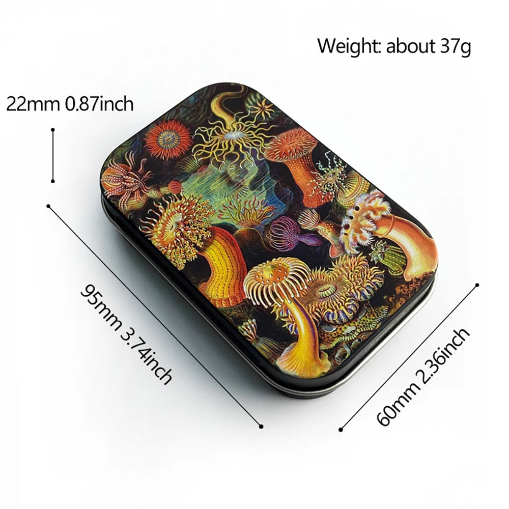 2PCS/Set Rolling Tray Tinplate Box Cigar Case with 18x14cm Tobacco Metal Rolling Tray Many Patterns Smoking Accessories