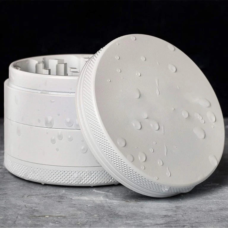 Ceramic Coating Spice Grinder White Nonstick Ceramic Coating Metal Grinder-4 Layers 63mm/2.5"