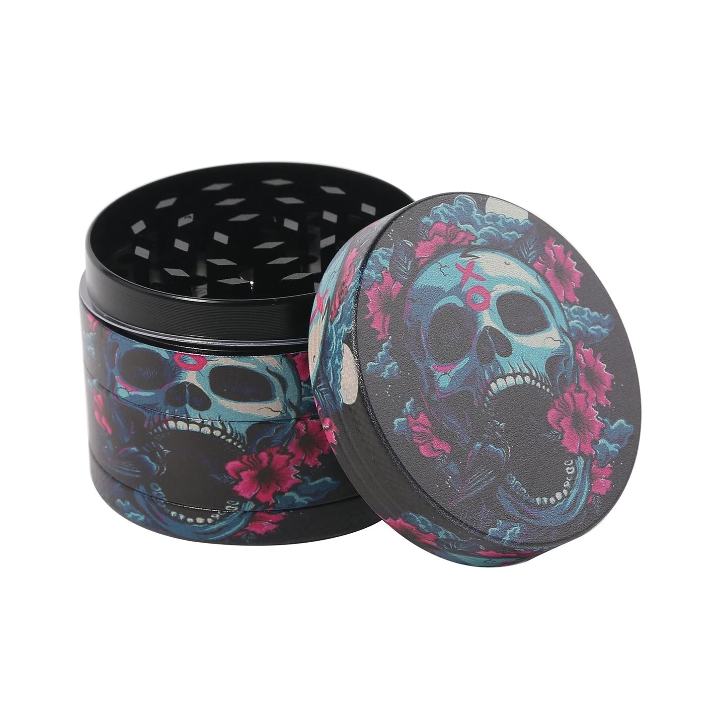 Spooky Skull Metal Herb Grinder 2inch/50mm