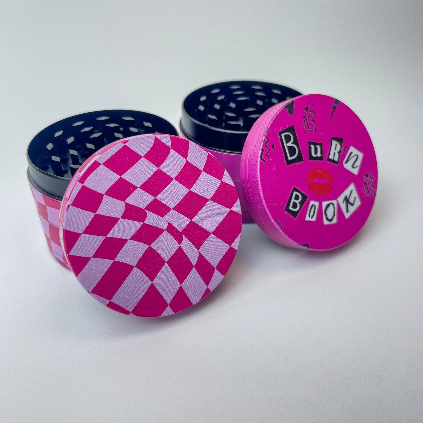 2inch/50mm Burn Book Pink Collection Metal Herb Grinder