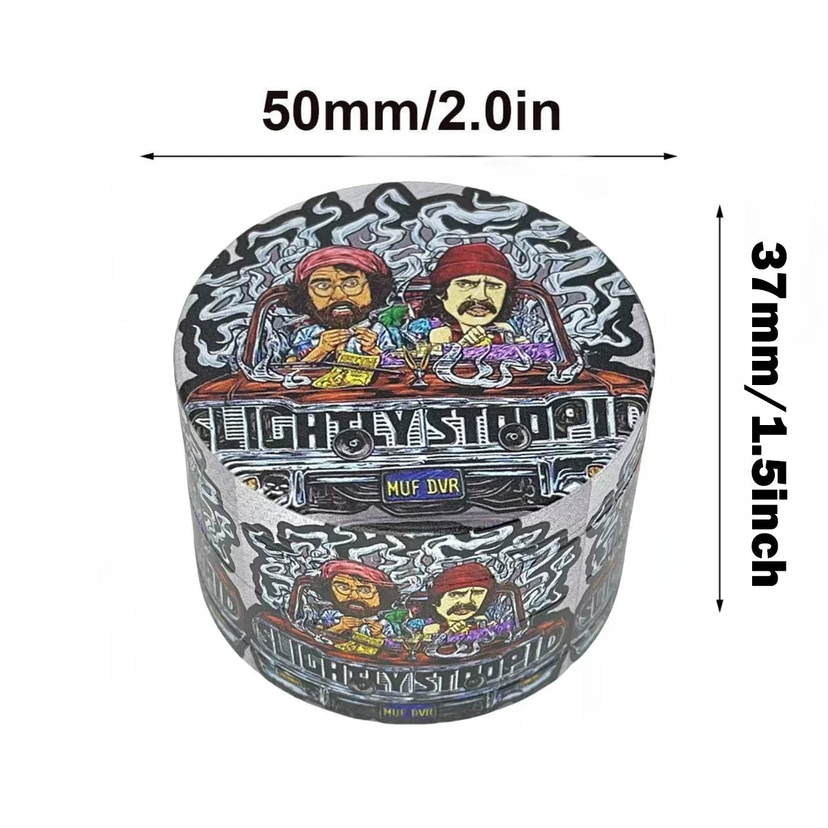 2/2.5inch Cartoon Herb Grinder Metal 4-Layer Manual Spice Mortar Mill Salt Pestle Raw Grass Tobacco Grinder Smoking Kitchen Tool