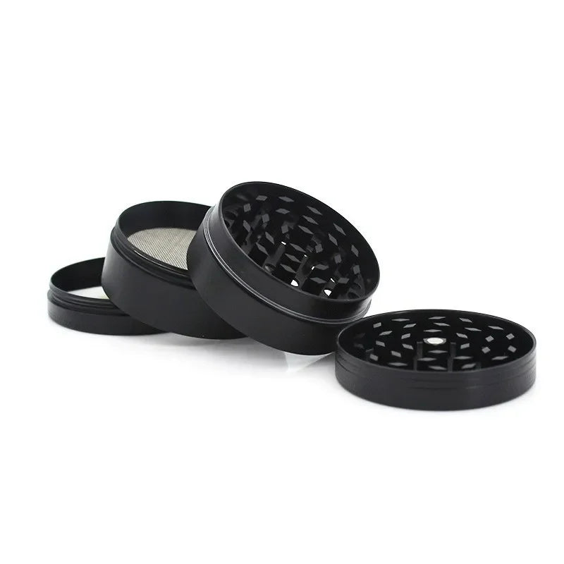 4 Layers Aluminium Herb and Spice Grinder 5 colors 40mm Grinder Metal with Scraper Portable Food Mill Zinc Alloy Smooth Grinding