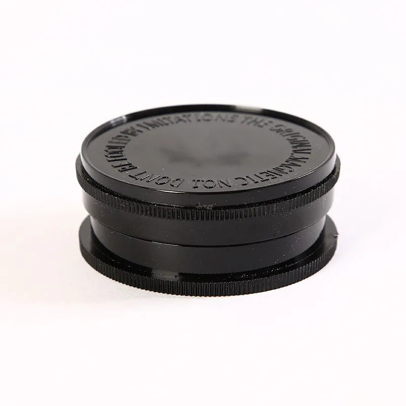 60mm plastic 3-layer color cigarette grinder, 3-layer flat plastic cigarette grinder