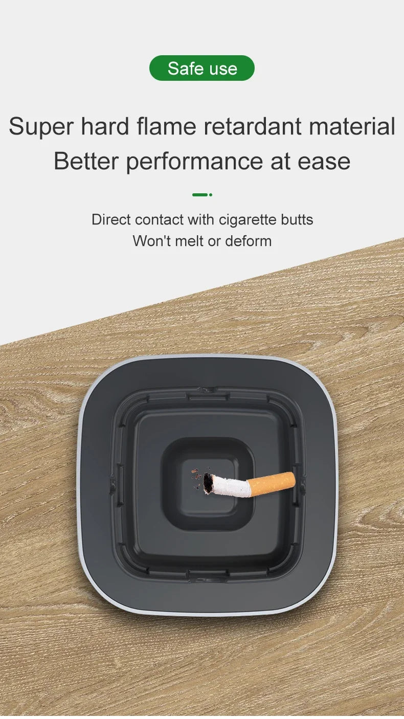 Smart Cigarette Ashtray Air Purifier Anion Purification Practical Automatic Purifier Ashtray Portable Gadgets for Car Ashtray
