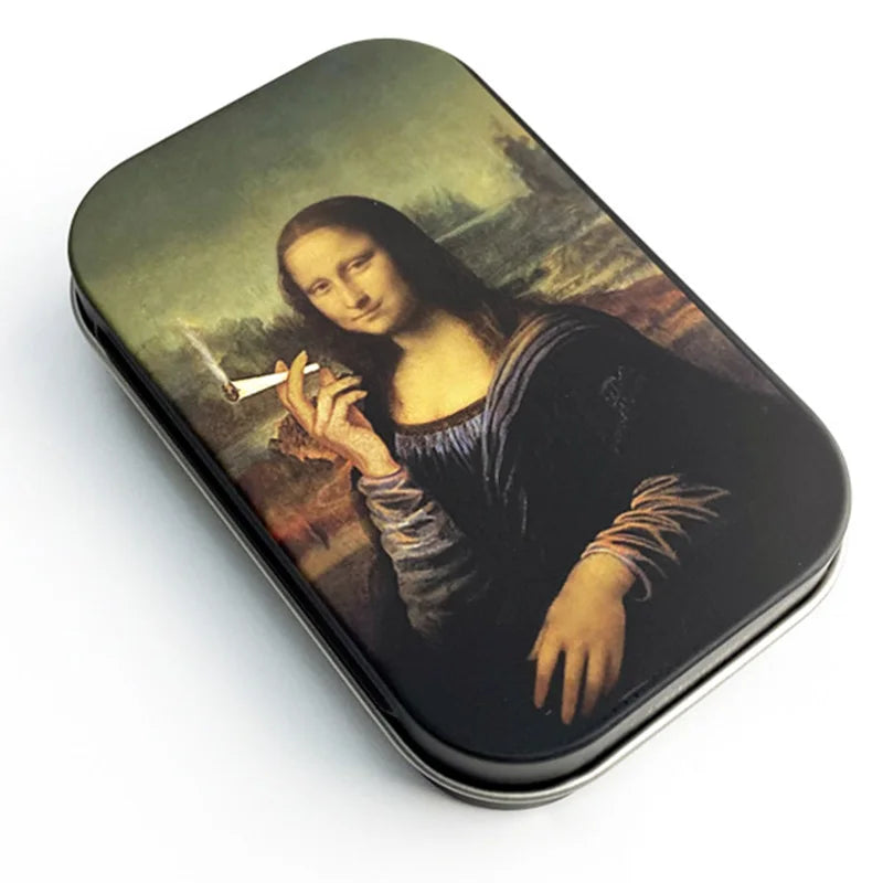 Cigarette Case Box Flip Cap Tobacco Storage Smoke Humidor Rolling Paper Jewelry Candy Coin Key Organizer Tin Flip Gifts Sealed