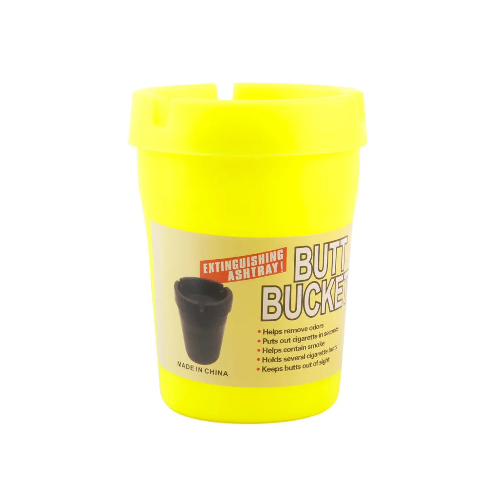 JUSES' S Fashion Car Ashtray Fireproof Material Easy Clean Ash Tray Fit Most Auto Cup Holder Truck Office Home Accessories