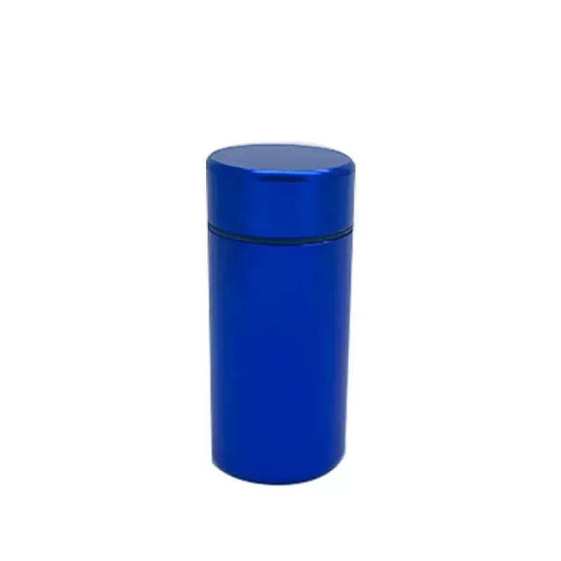 Portable Stash Jar Box Metal Stash Jar for Grass Tobacco Airtight Smell Proof Waterproof Storage Container Smoke Accessories