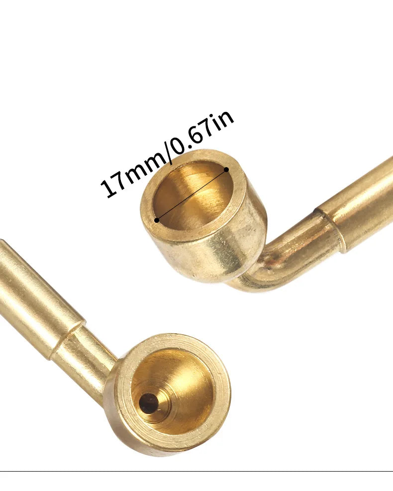 Old-style Copper Long Rod Smoking Tobacco Pipe Traditional Long Tobacco Smoking Pipe Men's Smoker Gift