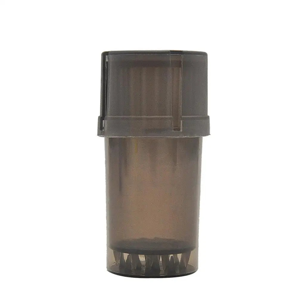 Stash Jar Storage Container with a Built-In Grinder Air Tight Water and Smell Proof Container