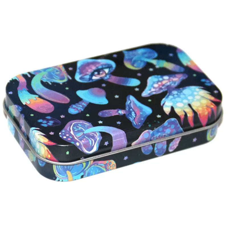 Cigarette Case Box Flip Cap Tobacco Storage Smoke Humidor Rolling Paper Jewelry Candy Coin Key Organizer Tin Flip Gifts Sealed