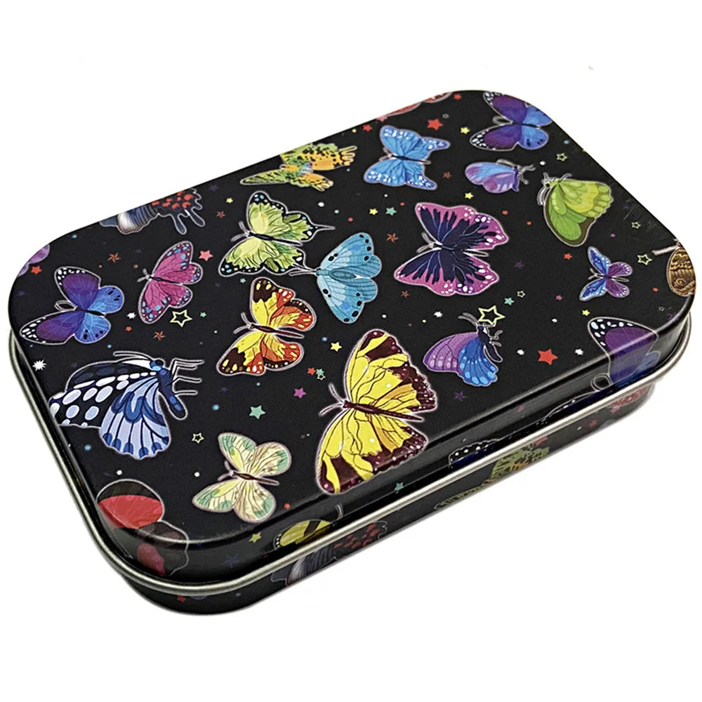 Cigarette Case Box Flip Cap Tobacco Storage Smoke Humidor Rolling Paper Jewelry Candy Coin Key Organizer Tin Flip Gifts Sealed