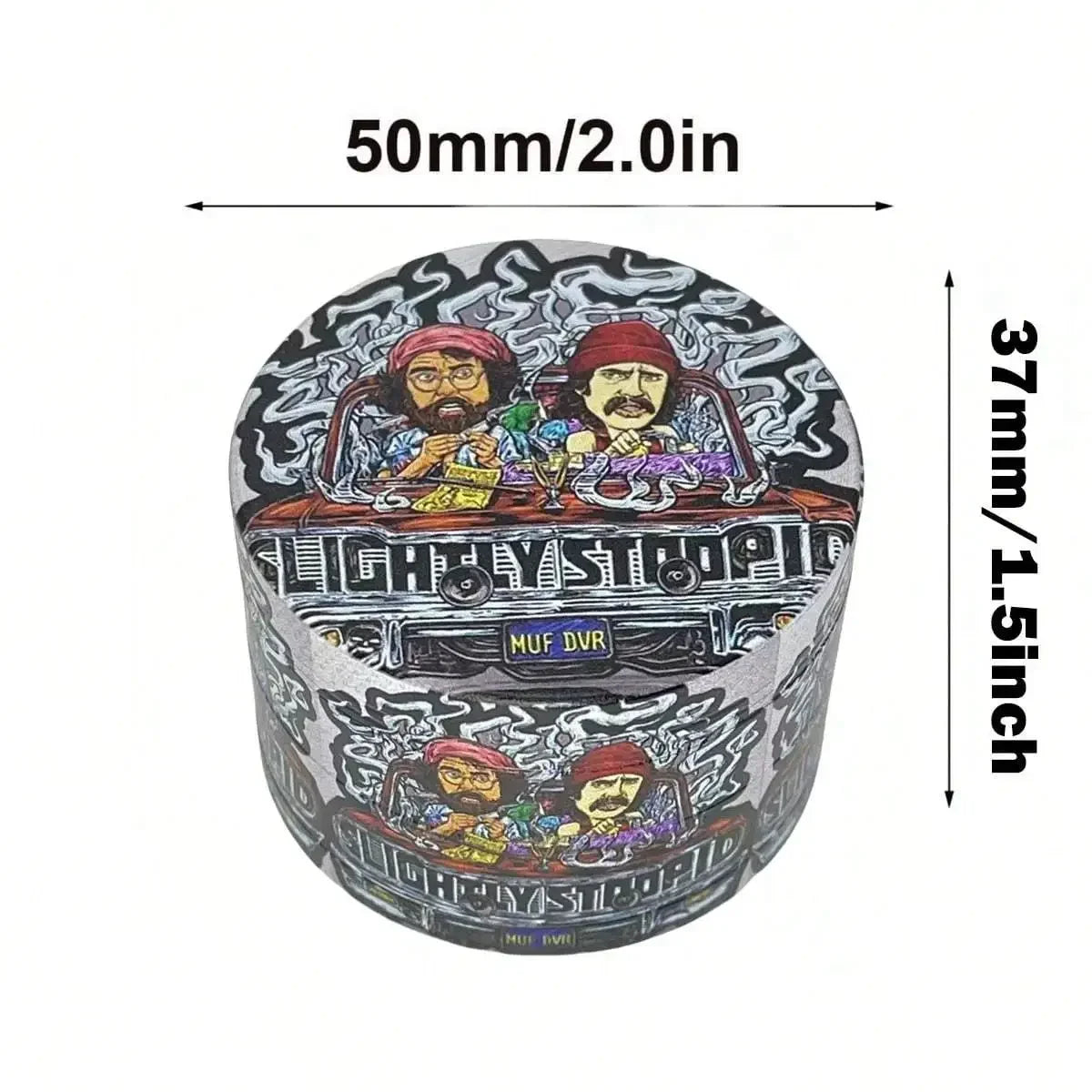 2/2.5inch Cartoon Herb Grinder Metal 4-Layer Manual Spice Mortar Mill Salt Pestle Raw Grass Tobacco Grinder Smoking Kitchen Tool