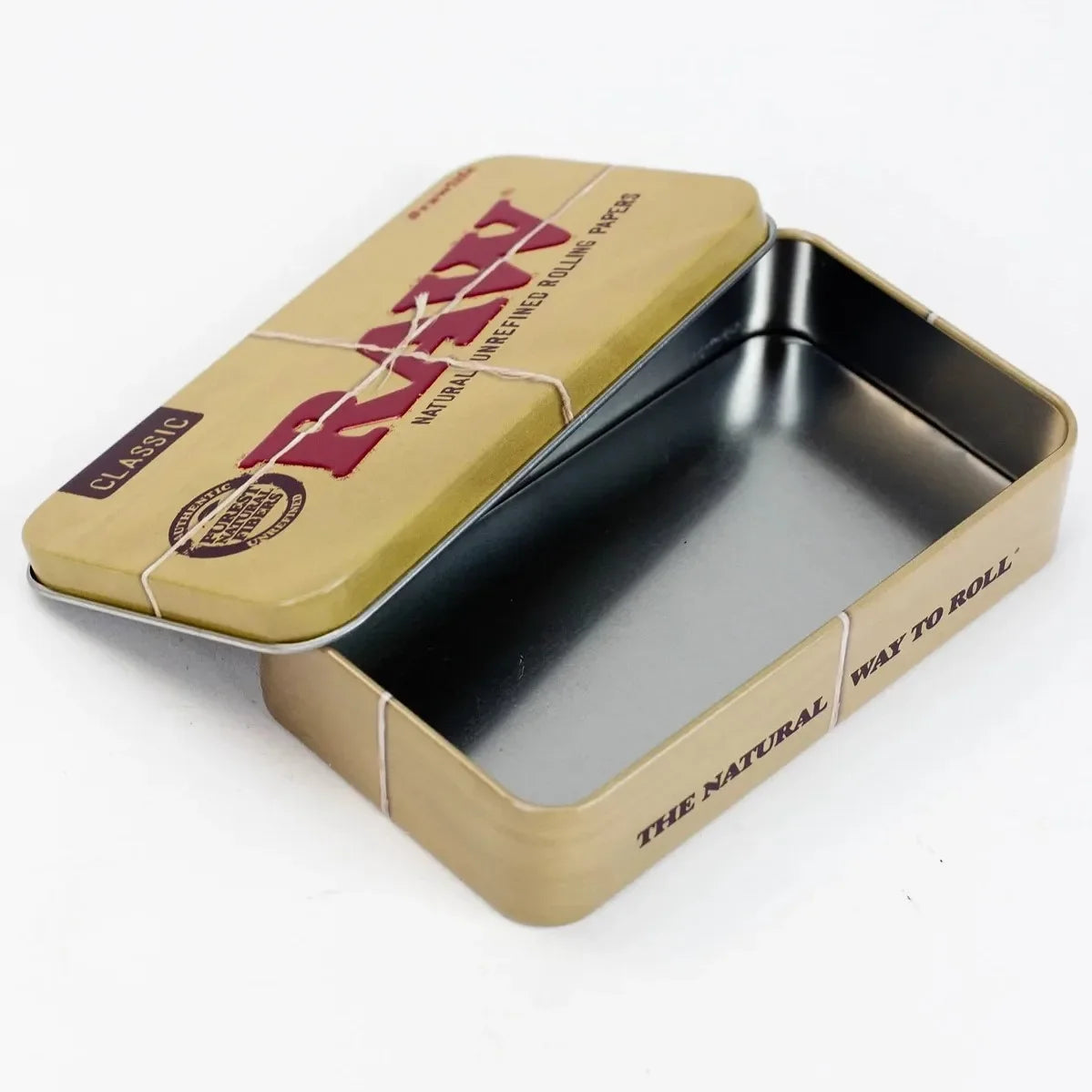 R@W Metal Tin Box on The Go Storage Box Smoking Storage Accessory(CASE ONLY)