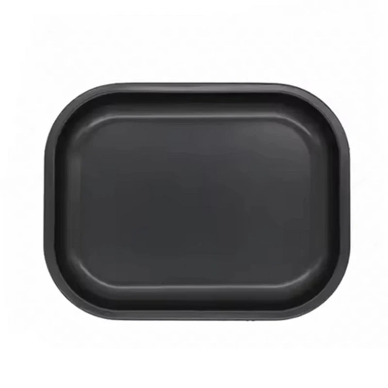 Black Rolling Tray Set 18X14cm A Set of Metal Herb Tinplate Plate 50pcs Papers+5cm Storage Containers Smoking Accessorie