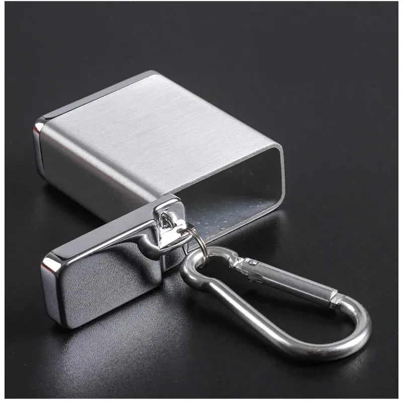 1pc metal ashtray is portable, small ashtray, key chain portable pocket ashtray, ideal gift.
