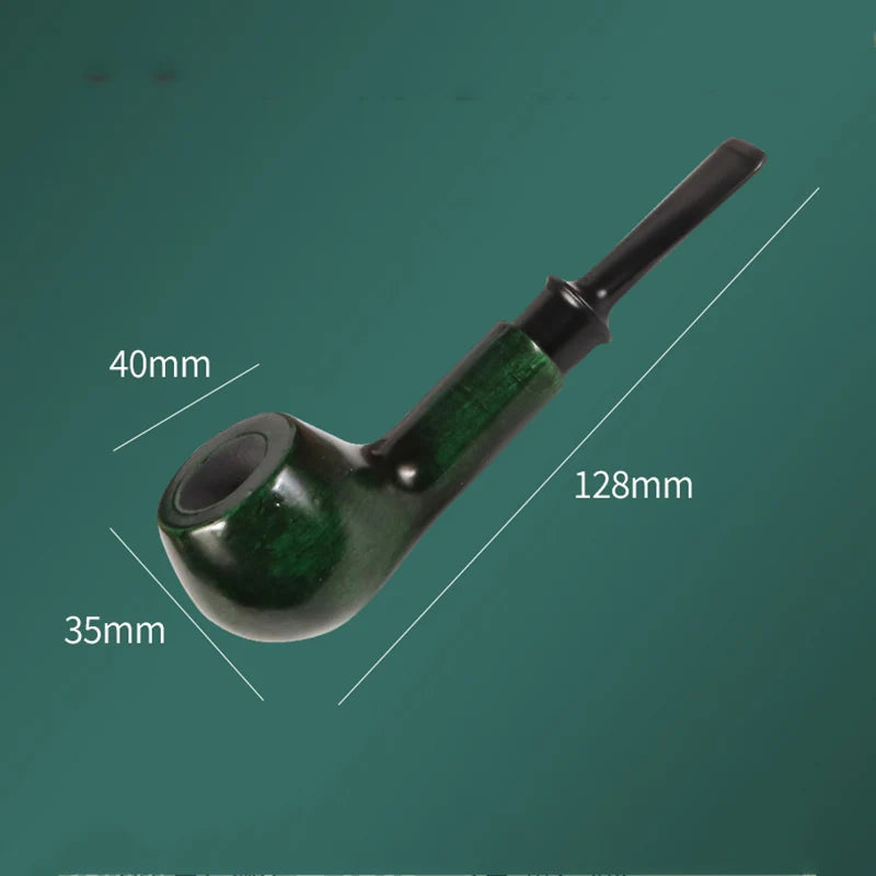 Wood Smoking Pipe 9mm Filter Portable Tobacco Pipe Smoking Tool Accessories Gift