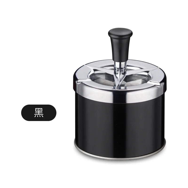Creative ashtray press type rotating ashtray with diamond sticker, personalized and simple ashtray, household ashtray