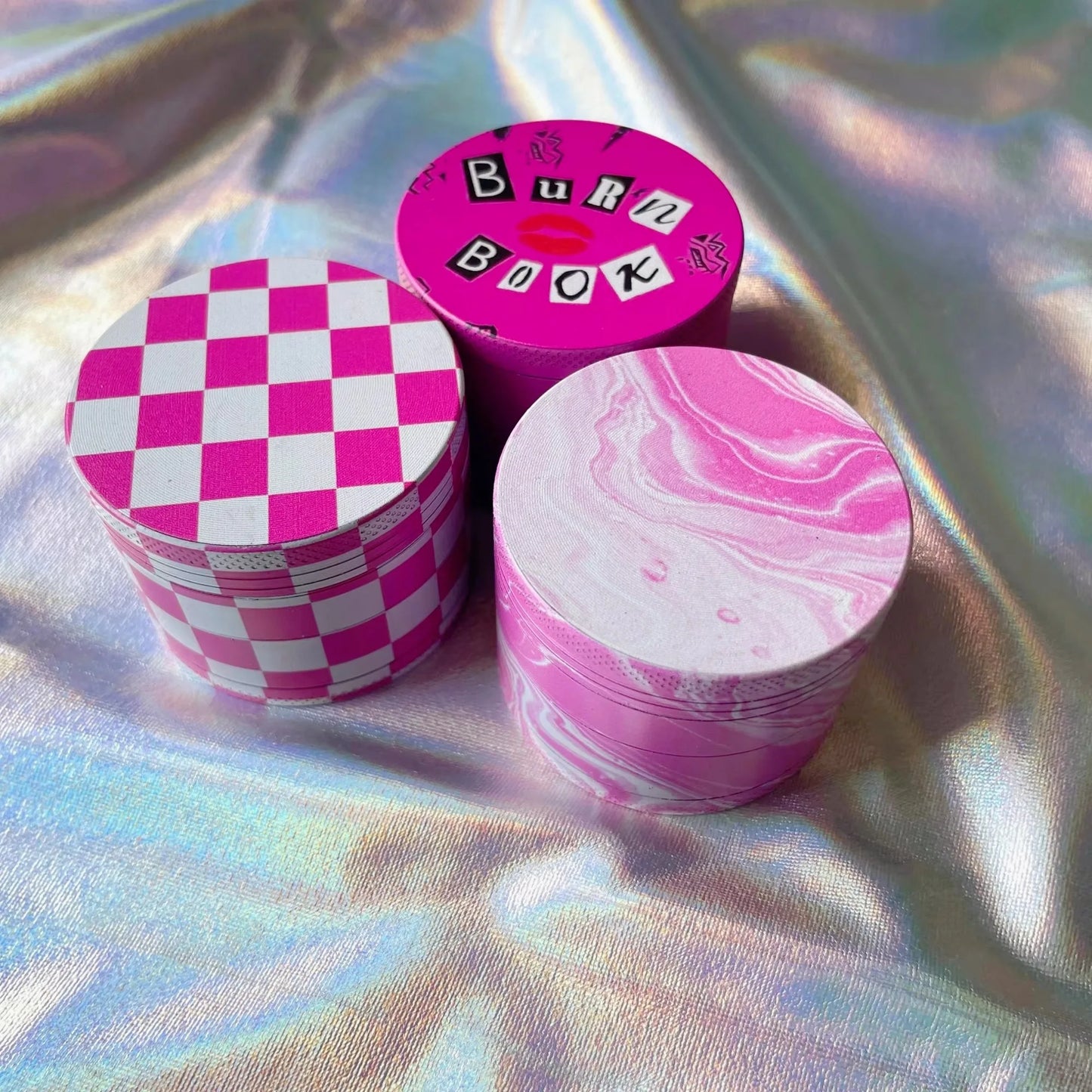 Pink Collection Metal Herb Grinder 2inch/50mm Girl Gifts
