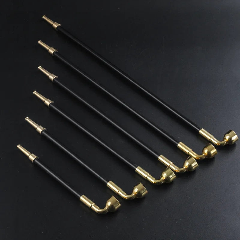 Old-style Copper Long Rod Smoking Tobacco Pipe Traditional Long Tobacco Smoking Pipe Men's Smoker Gift