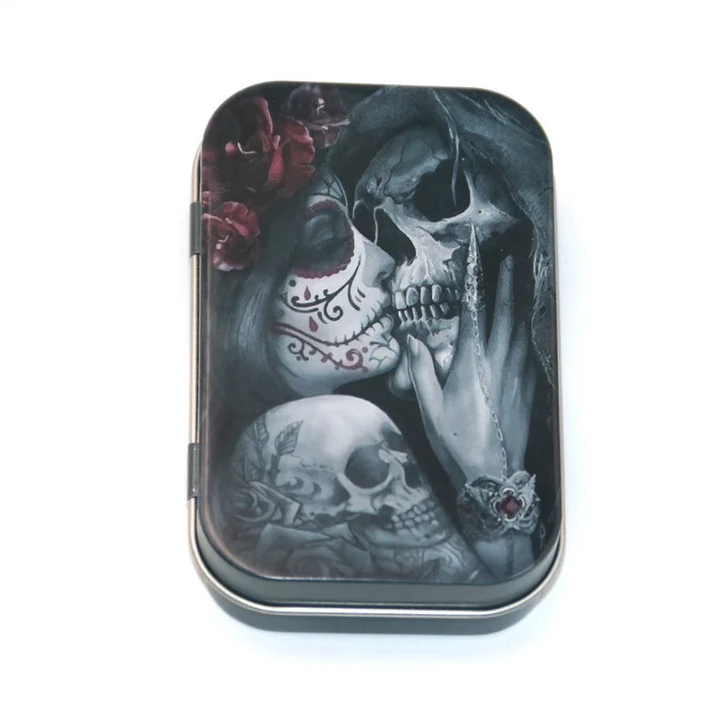 1 Pc Tinplate Jewelry Candy Coin Key Organizer Cigarette Case - Rectangle Container Tobacco Storage Smoking Accessories