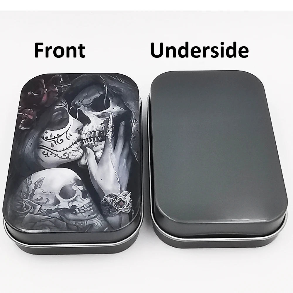 Cigarette Case Box Flip Cap Tobacco Storage Smoke Humidor Rolling Paper Jewelry Candy Coin Key Organizer Tin Flip Gifts Sealed