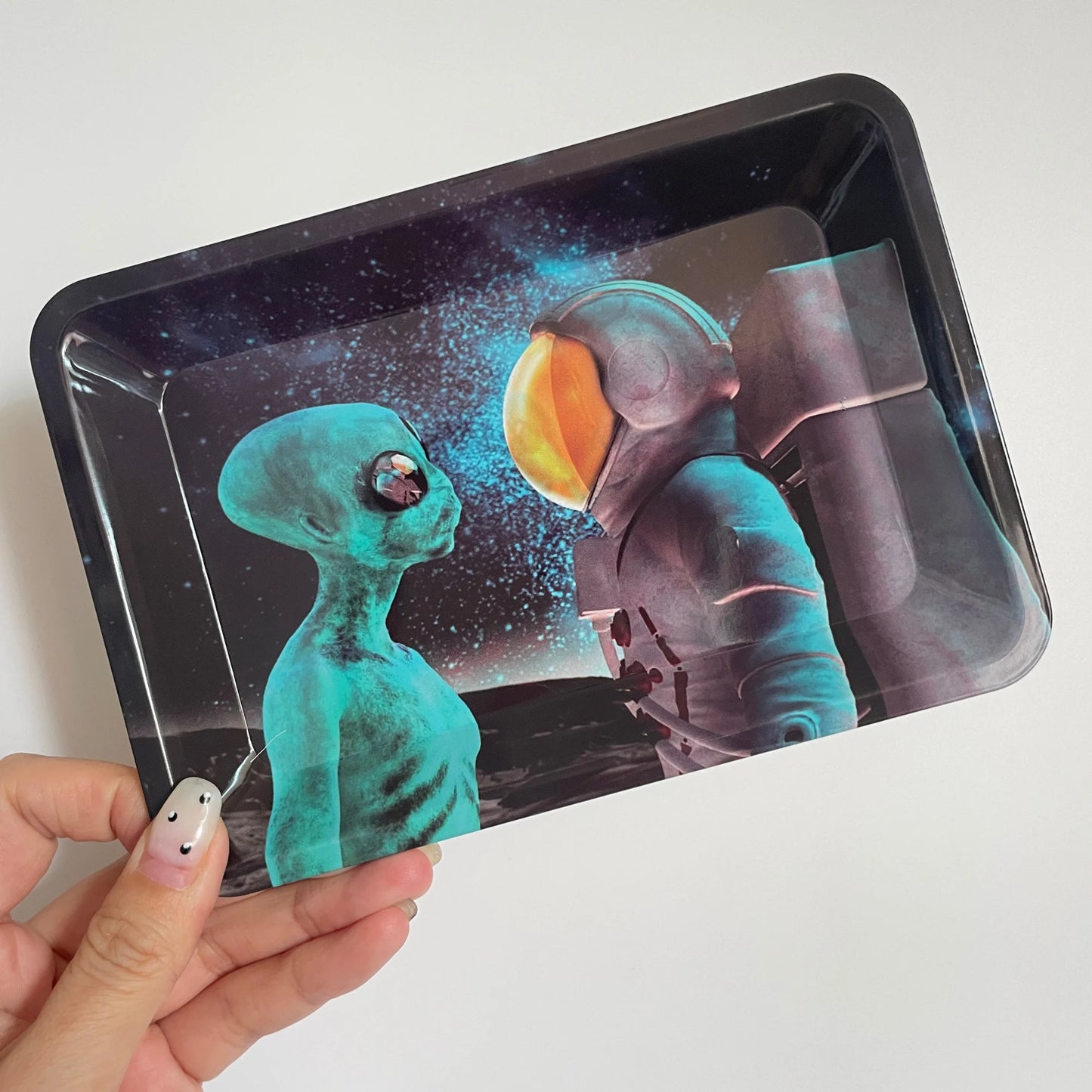 Astronaut Metal Rolling Tray 180*125mm/7*5in