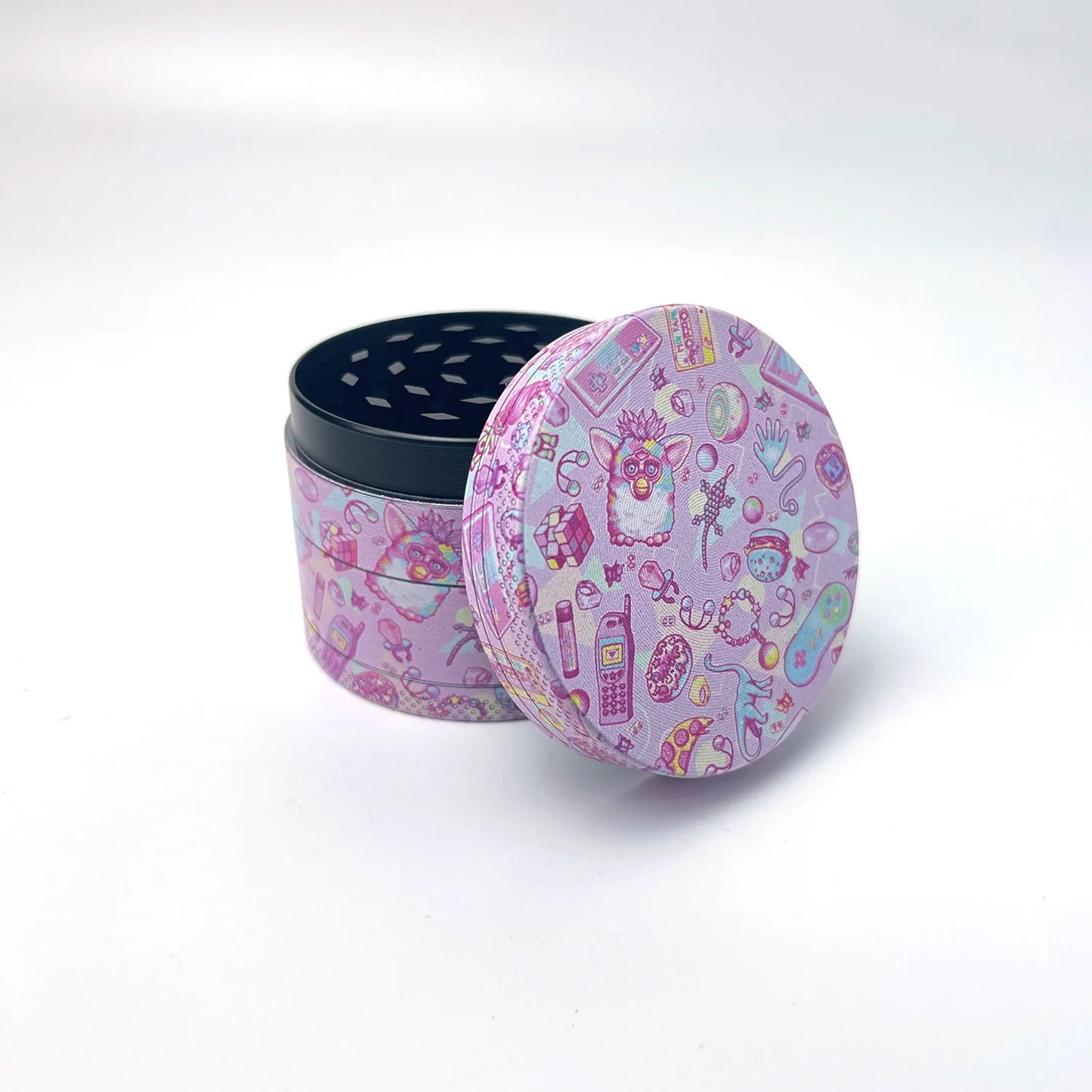 50mm Cute Grinder Metal Magnetic Closure Four Piece Cute Grinders for Girls